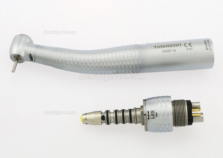 YUSENDENT&reg; CX207-GS-PQ LED Glasfaser Dentalturbine Handst&uuml;ck mit Sirona Schnellkupplung